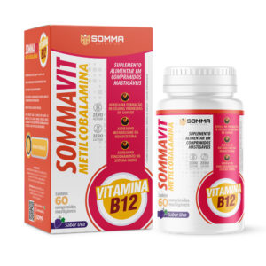 SOMMAVIT VITAMINA B12 SABOR UVA | 60 COMP